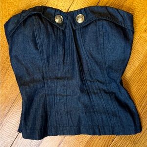Corset Denim Top